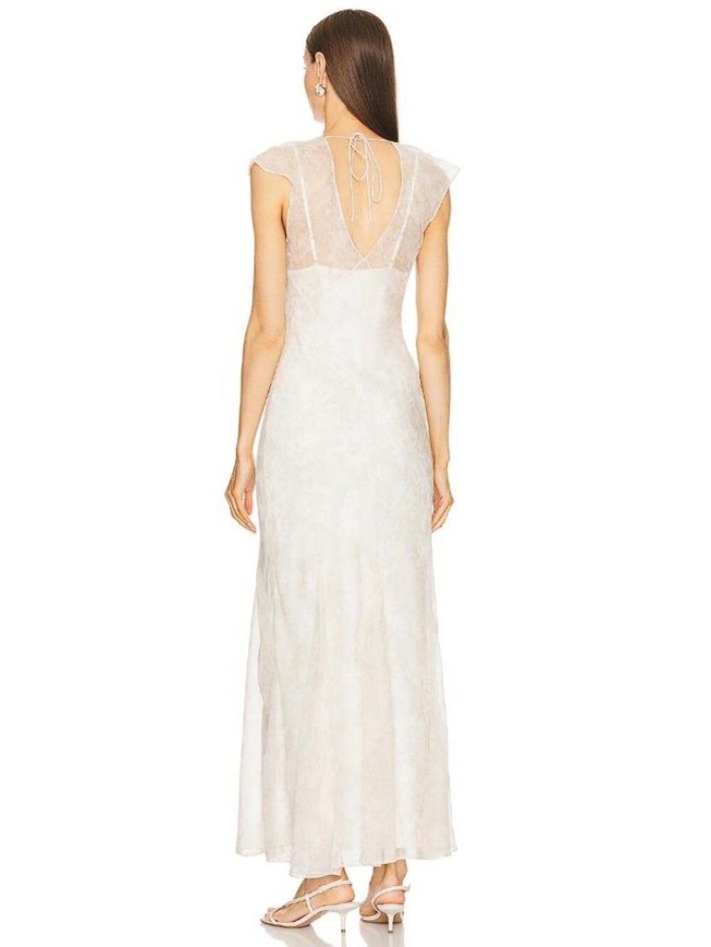 L'ACADEMIE Women's Capucine Silk Maxi Dress Size S in Maisy Daisy Floral - Picture 3 of 9